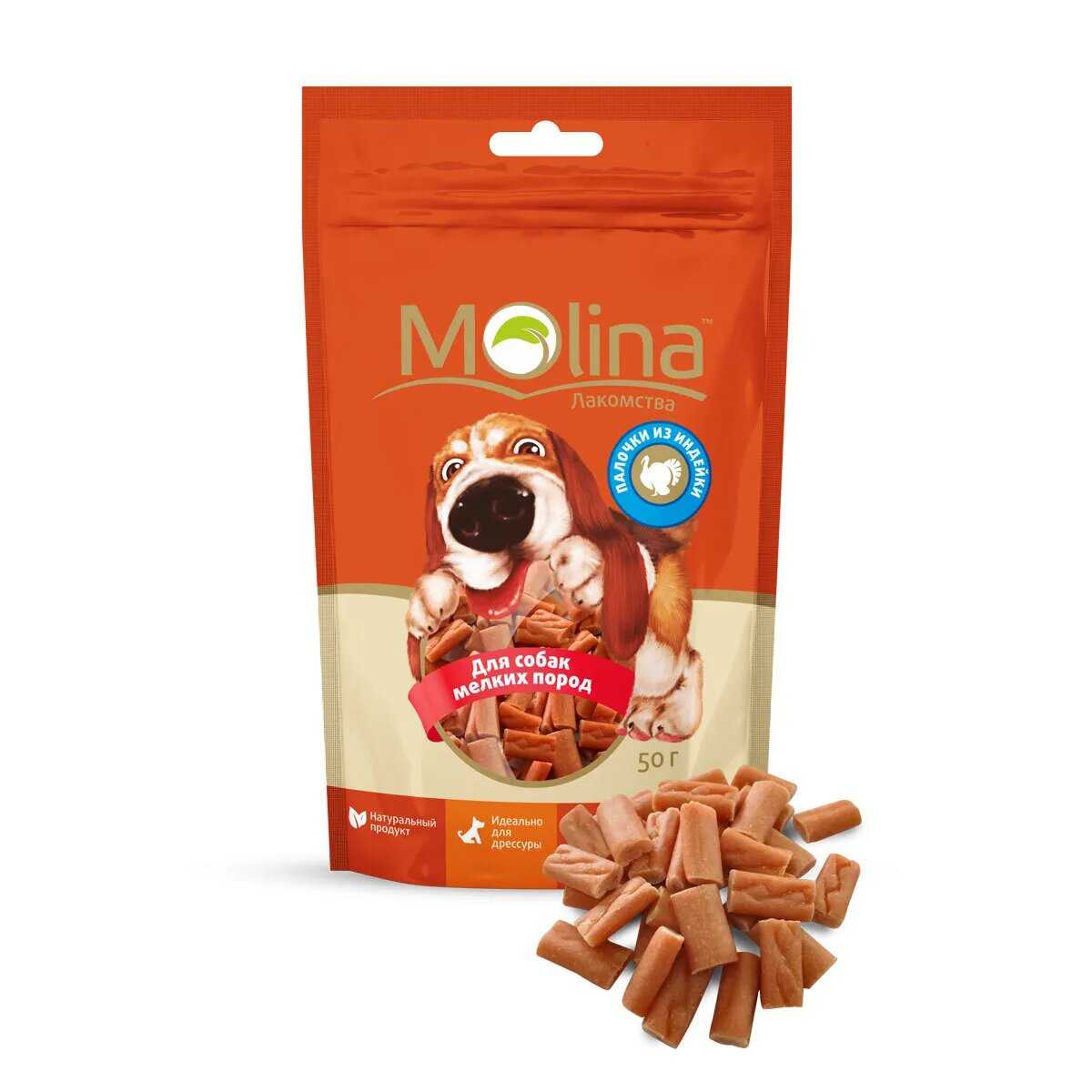 Лакомство для собак Molina Палочки из индейки фотография 4