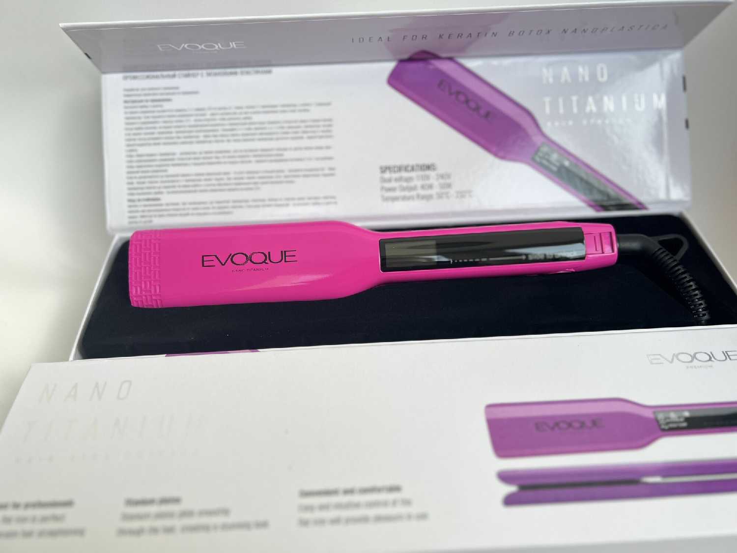 Выпрямитель EVOQUE Утюжок (TouchScreen Nano Titanium Wide) фотография 23