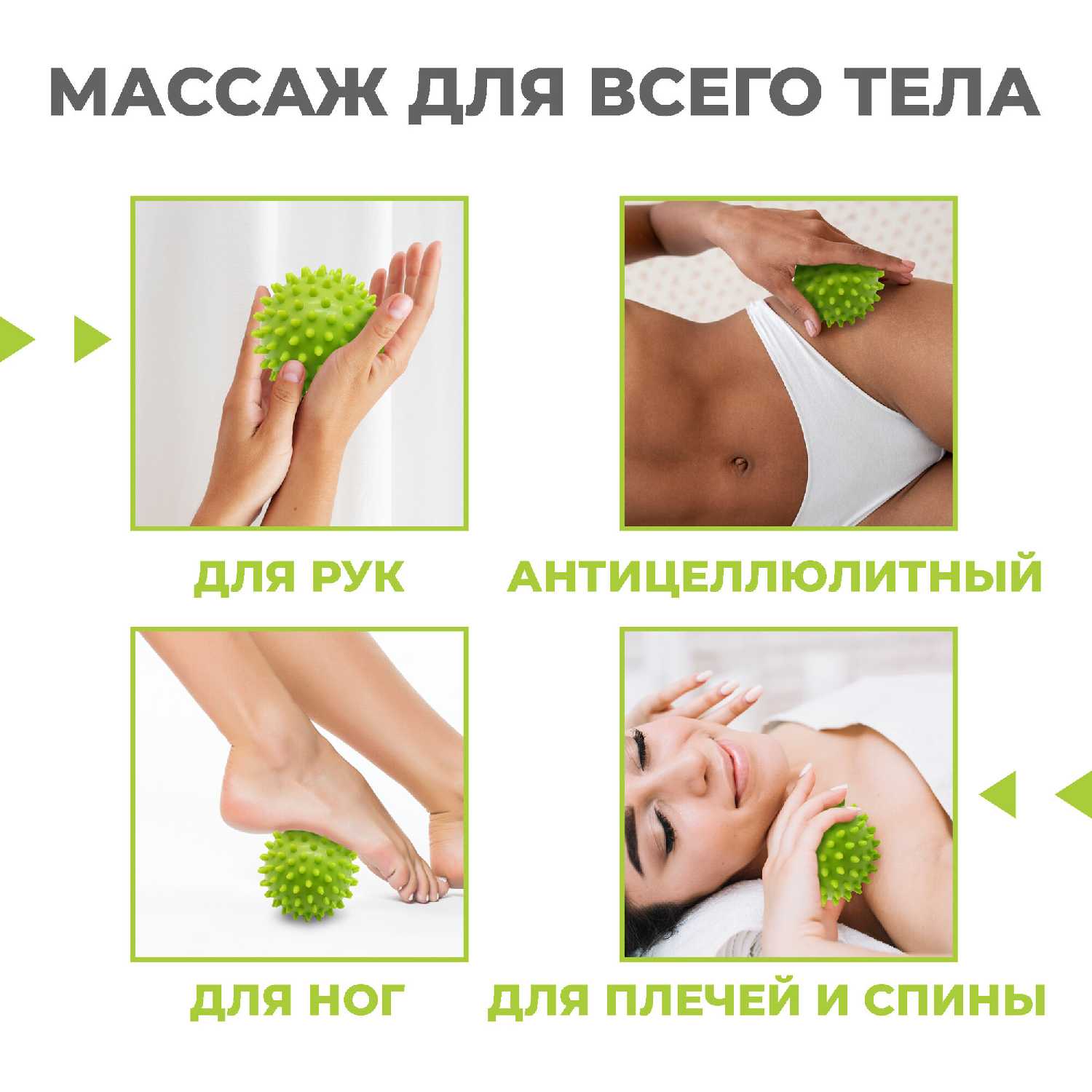 Мячик массажный Boomshakalaka с шипами (диаметр 6,8 см) фотография 17