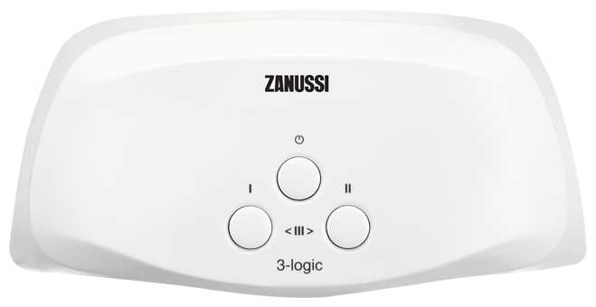 Проточный электрический водонагреватель Zanussi 3-logic 5,5 T, кран фотография 2