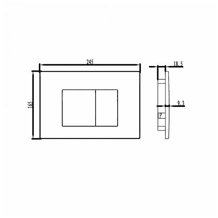 Кнопка смыва IDDIS Unifix 030 UNI30M0i77 фотография 1