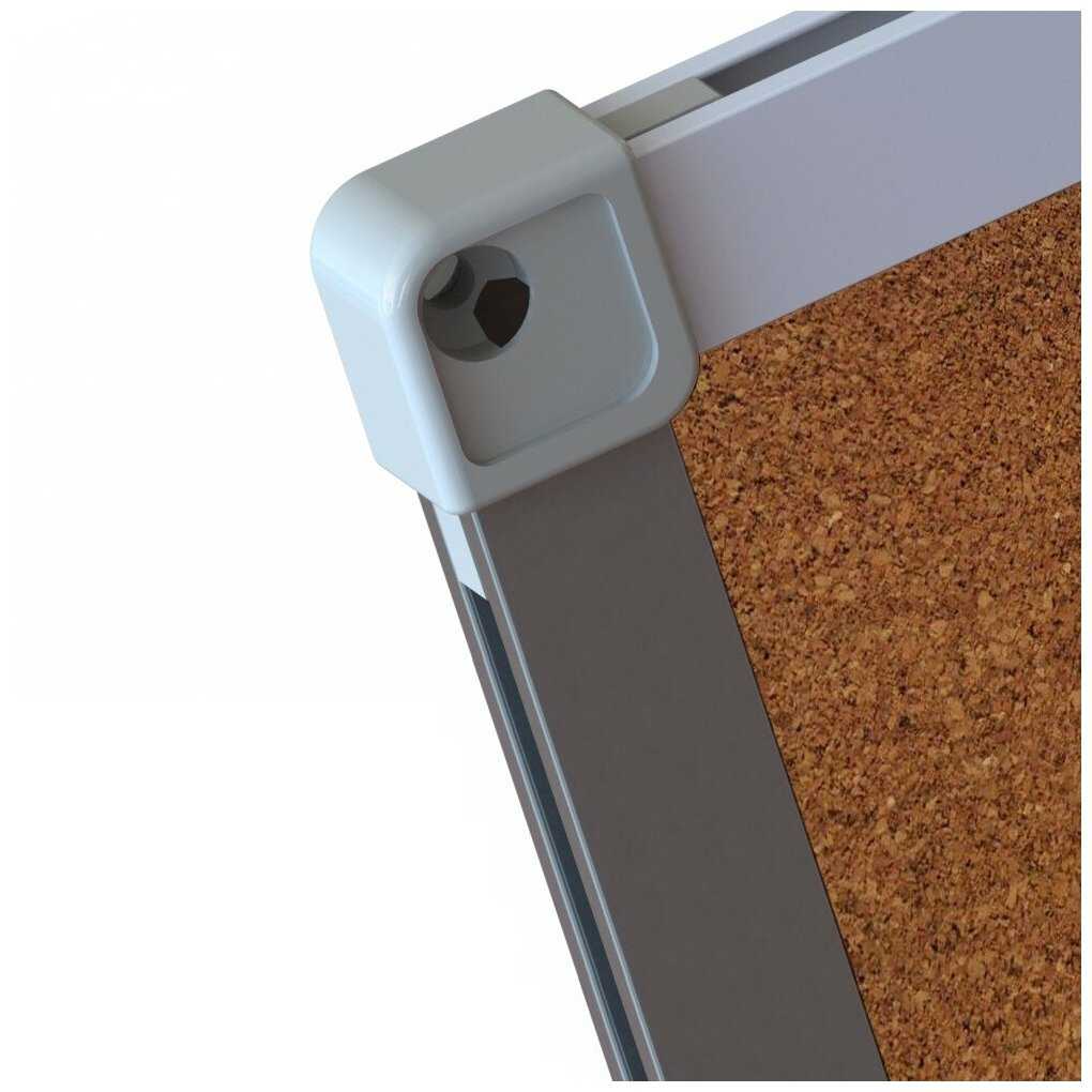 Доска пробковая 100х150 BoardSYS, алюминиевая рама фотография 2