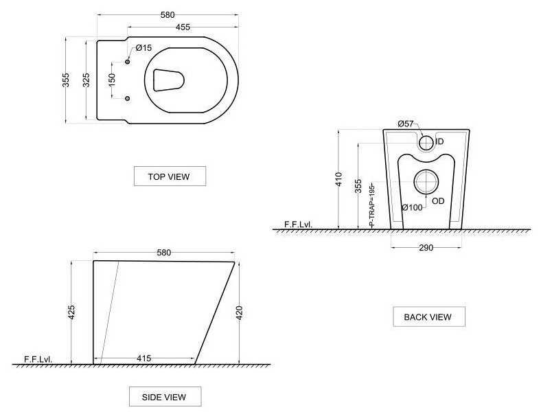 Унитаз Jaquar Opal (OPS-WHT-15955) фотография 1
