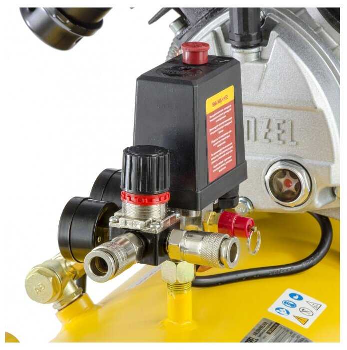 Компрессор масляный Denzel DKV 2200/100 Х-PRO, 100 л, 2.2 кВт фотография 4