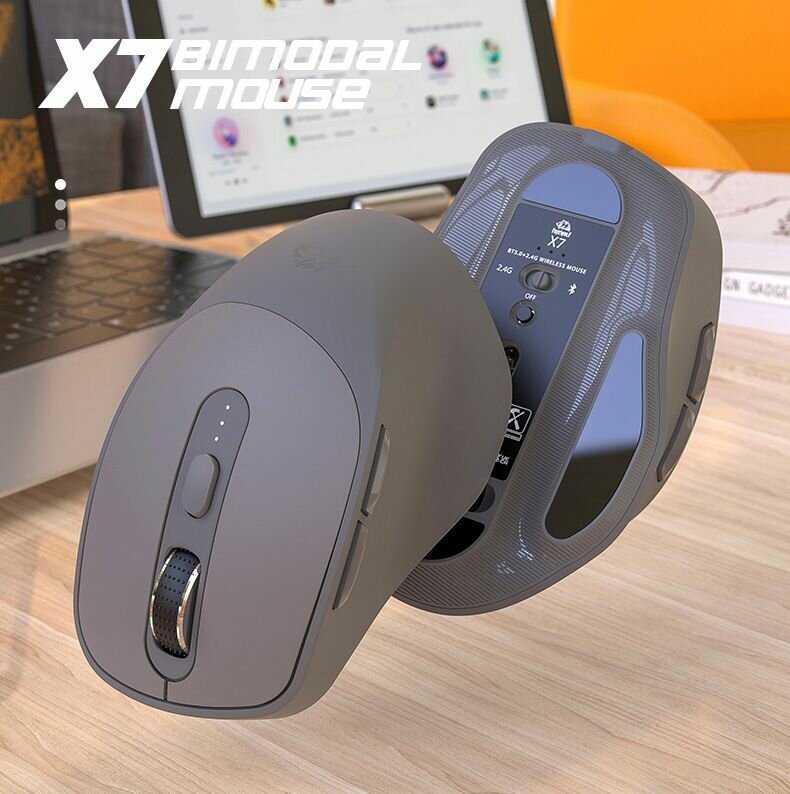 Игровая беспроводная Мышь ZiyouLang X7 Bluetooth + 2.4G DPI 4000