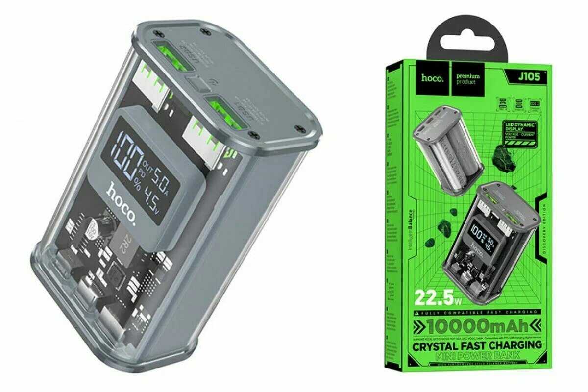 Внешний аккумулятор Hoco Power Bank J105 Discovery (6931474790125) фотография 16
