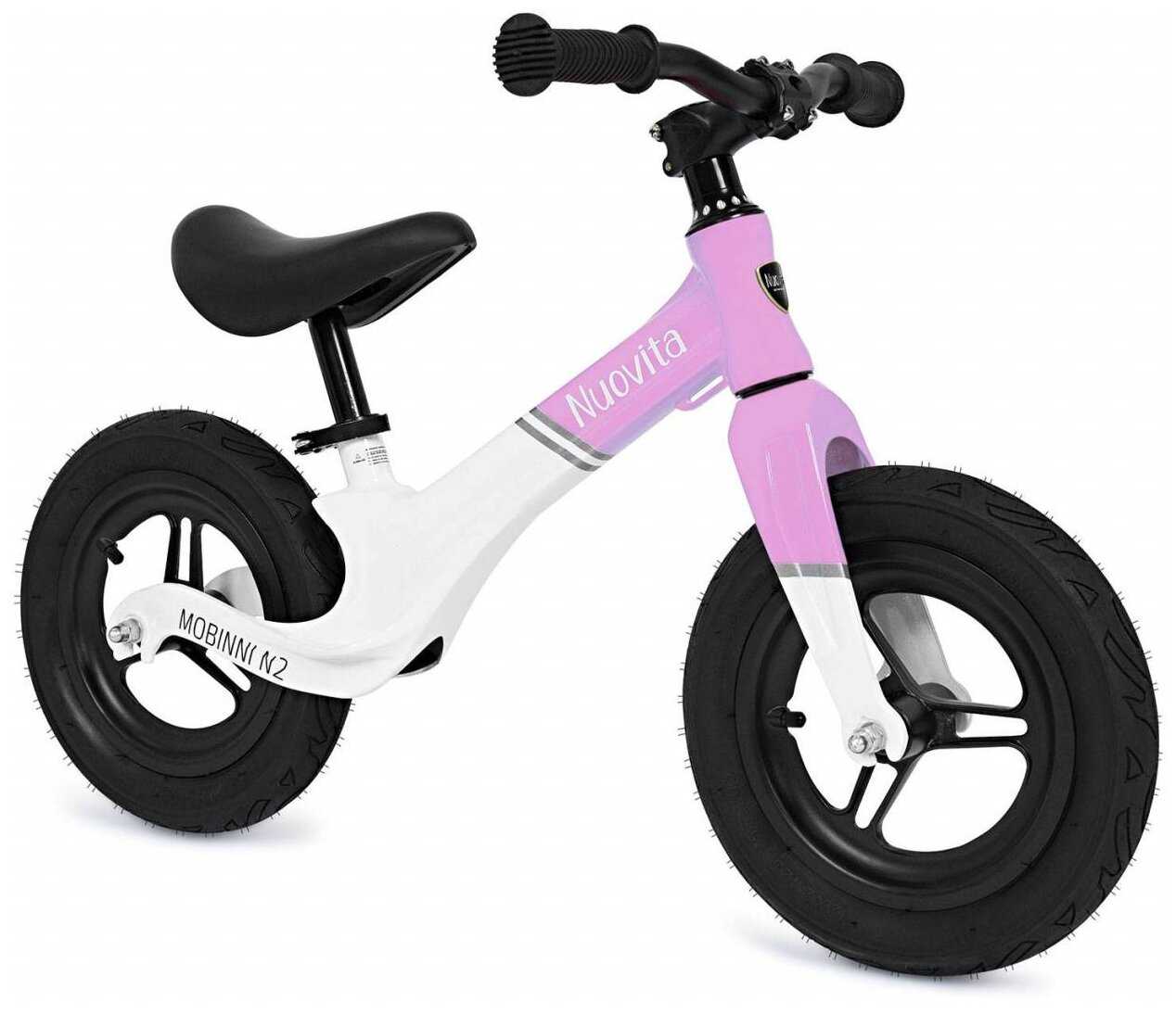 Беговел для детей Nuovita Mobinni N2 Nero Rosso/Красно-черный фотография 15