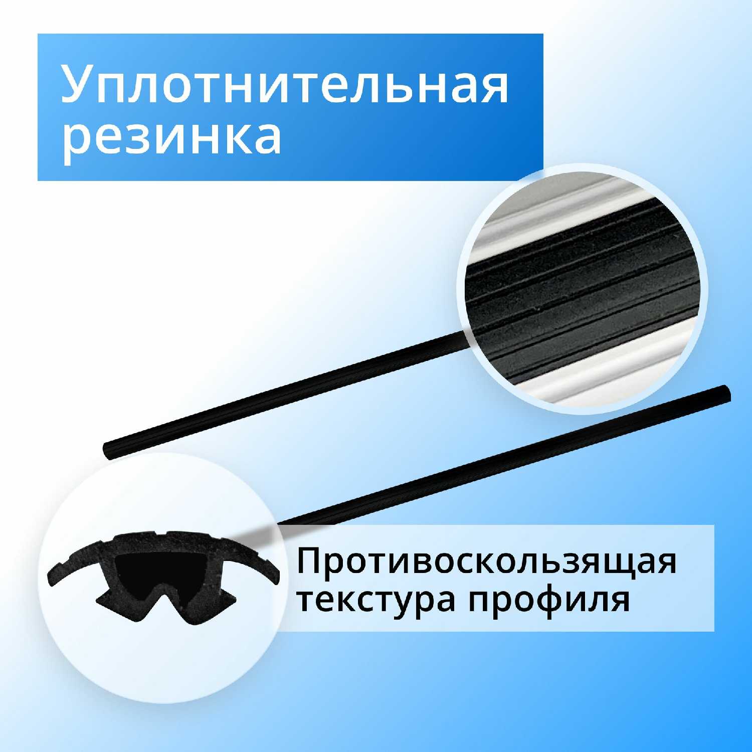 Багажник Great Wall Аэродинамический багажник на рейлинги с просветом (Great Wall Hover H3) фотография 9