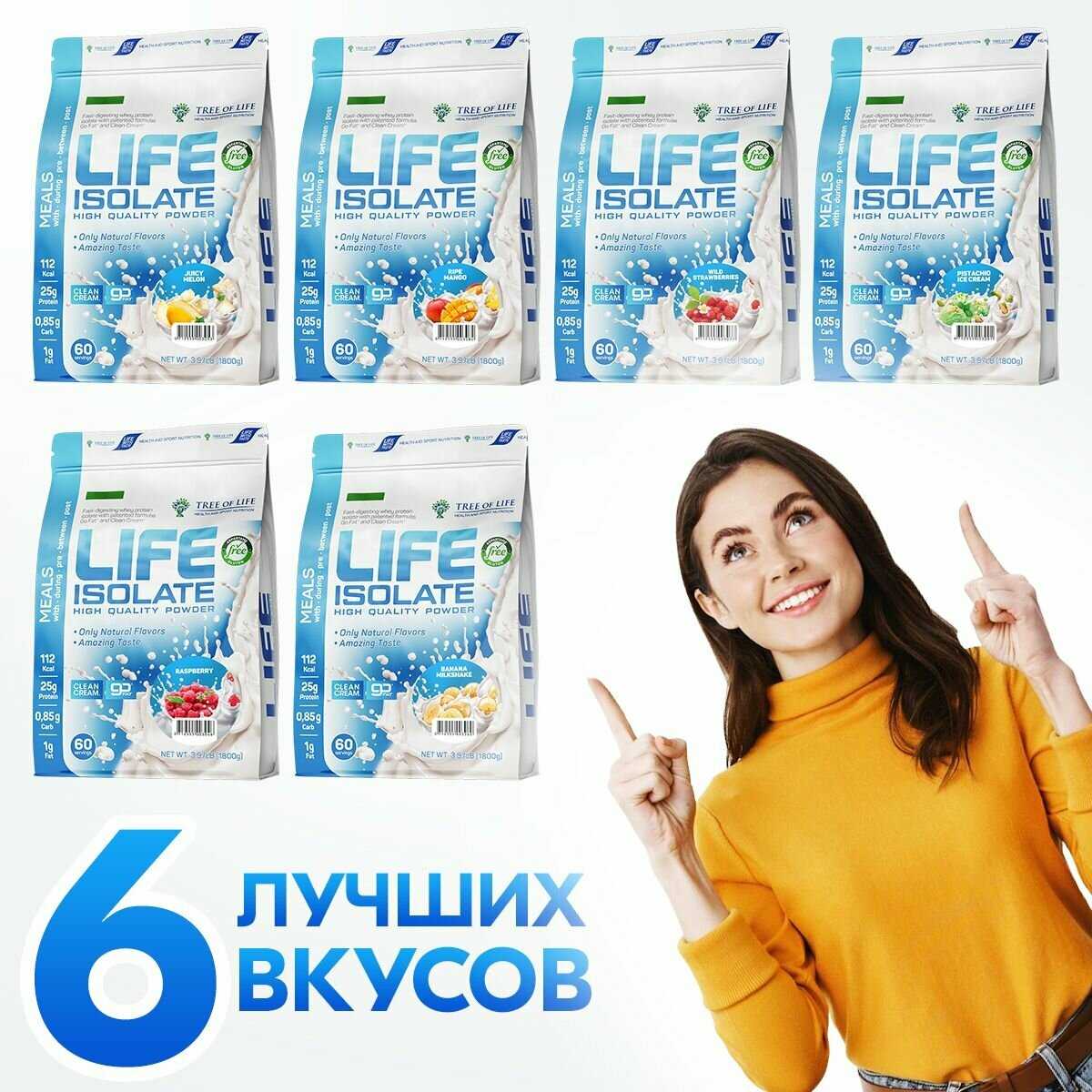 Изолят сывороточного белка Life Isolate 2lb (907) фотография 32