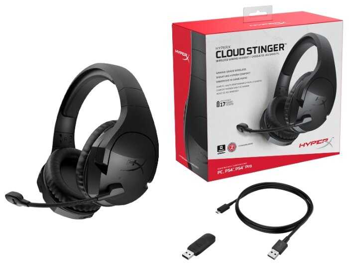 Беспроводная компьютерная гарнитура HyperX Cloud Stinger Wireless PC фотография 8