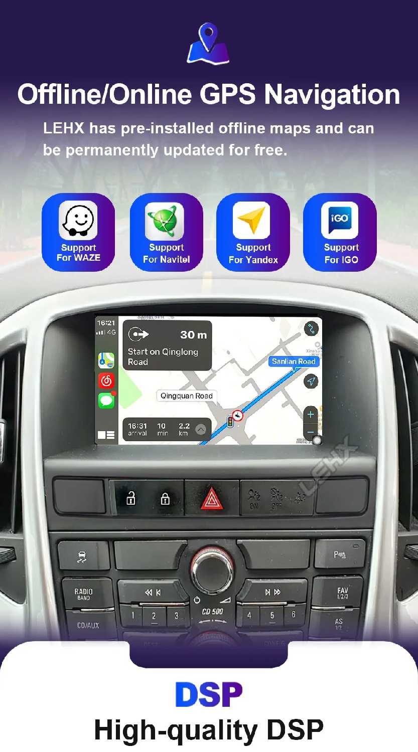 Автомагнитола LEHX L6Pro, 2DIN, Android 12, для Buick Excelle GT XT Opel Astra J 2010-2013 CD300 CD400 фотография 24