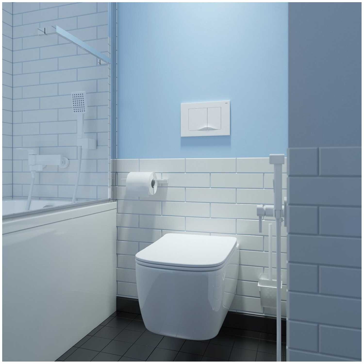 Клавиша смыва IDDIS Unifix 006 белый матовый UNI05MWi77 фотография 6