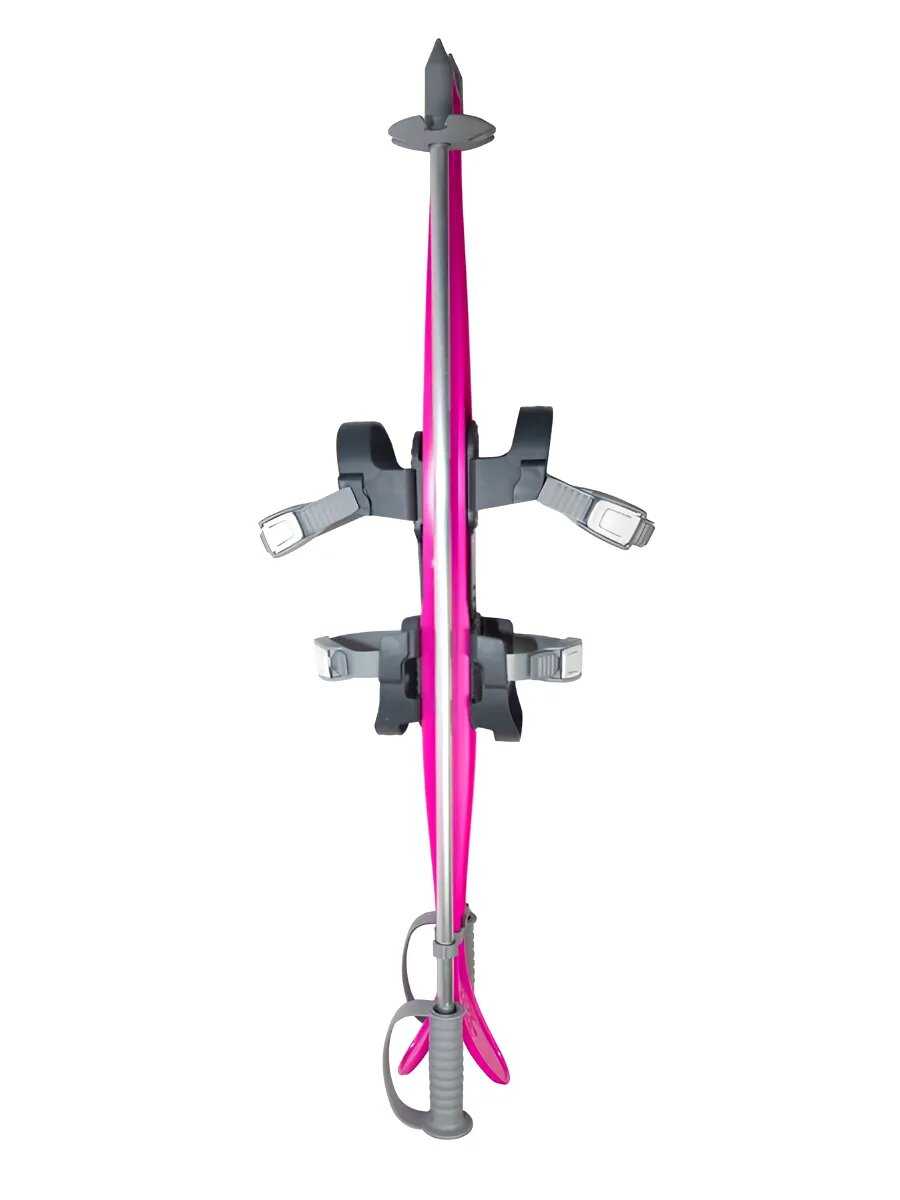 Лыжный комплект детский с креплениями и палками (75 см) фотография 33