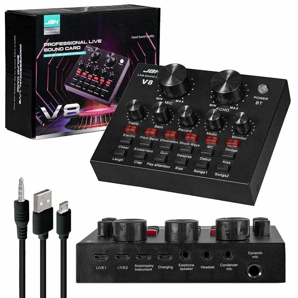Внешняя звуковая карта Sound card V8 фотография 10