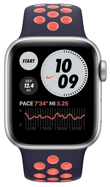 Умные часы Apple Watch SE GPS + Cellular 40мм Aluminum Case with Nike Sport Band фотография 3