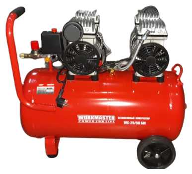 Компрессор безмасляный Workmaster WC-25/50 БМ, 50 л, 2 кВт
