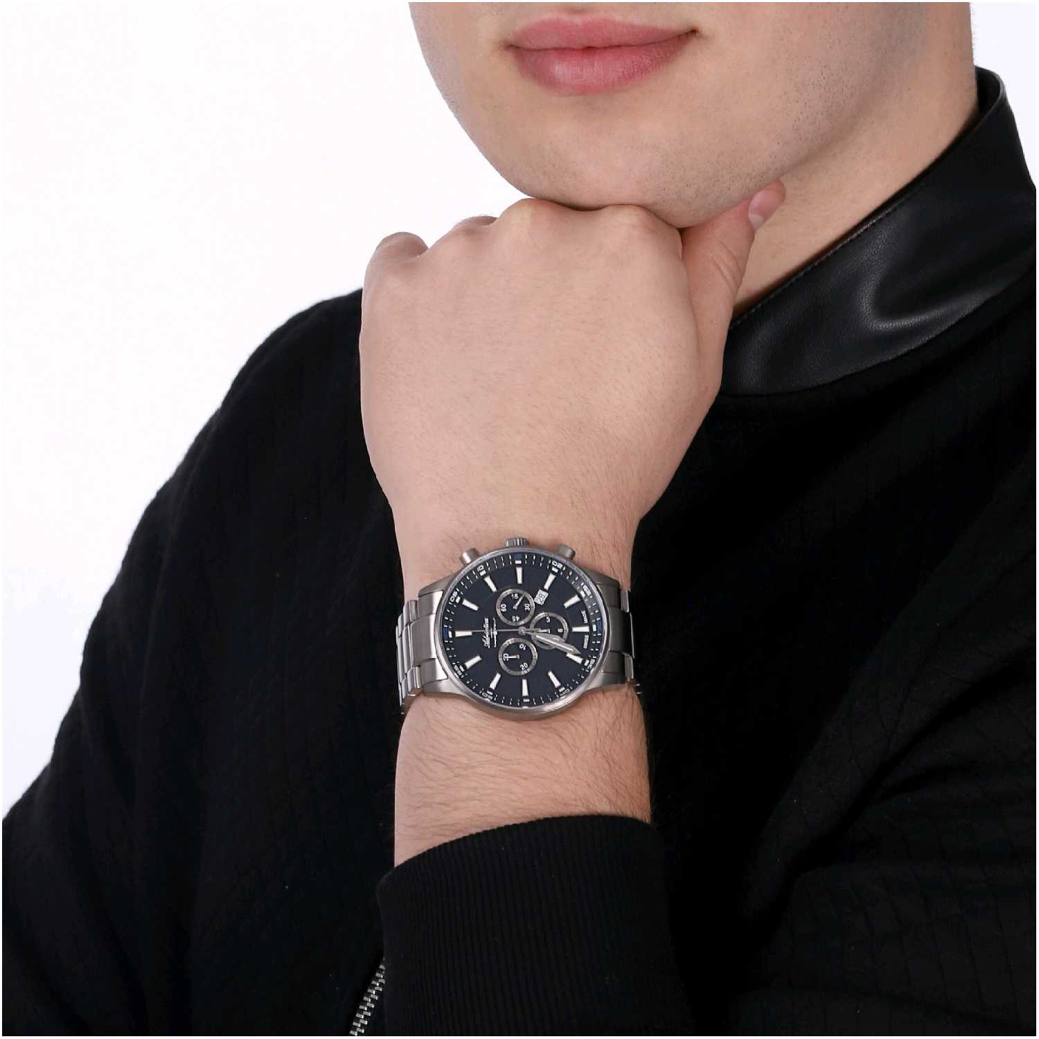 Часы ``ADRIATICA`` A8281.4116CH мужские швейцарские наручные часы из титана с секундомером и датой фотография 3