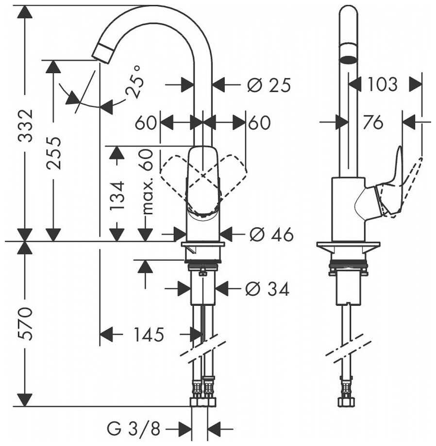 Смеситель Hansgrohe 71835 фотография 2