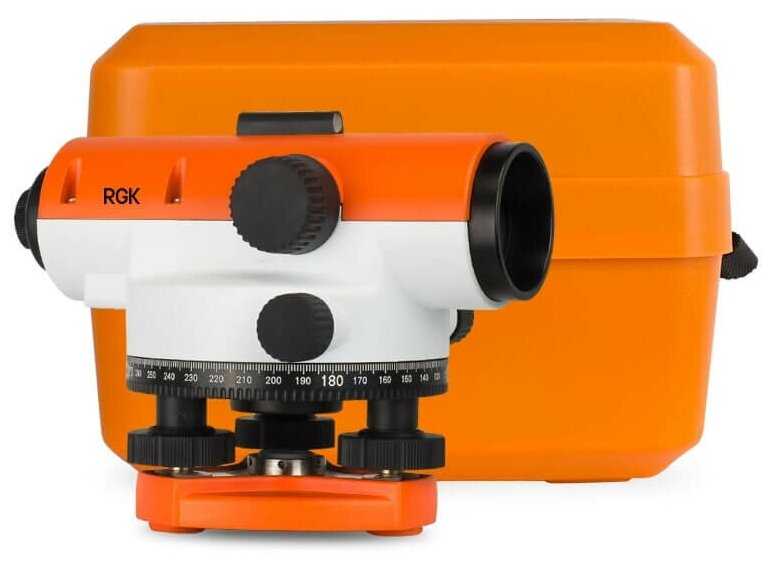 Оптический нивелир RGK C-20 + штатив S6-N + рейка AMO S4 с поверкой фотография 2
