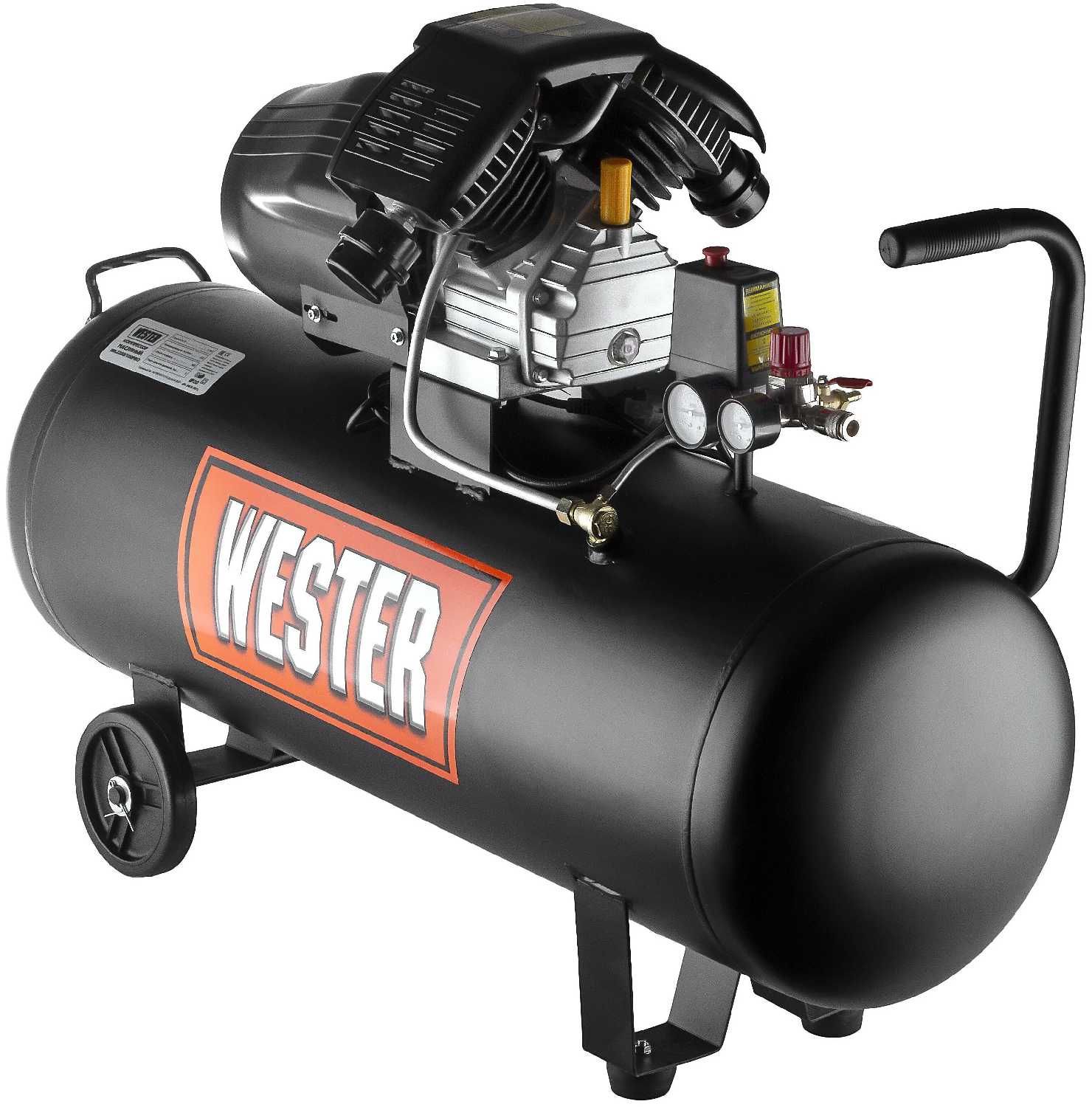 Компрессор масляный Wester WK2200/100PRO, 100 л, 2.2 кВт