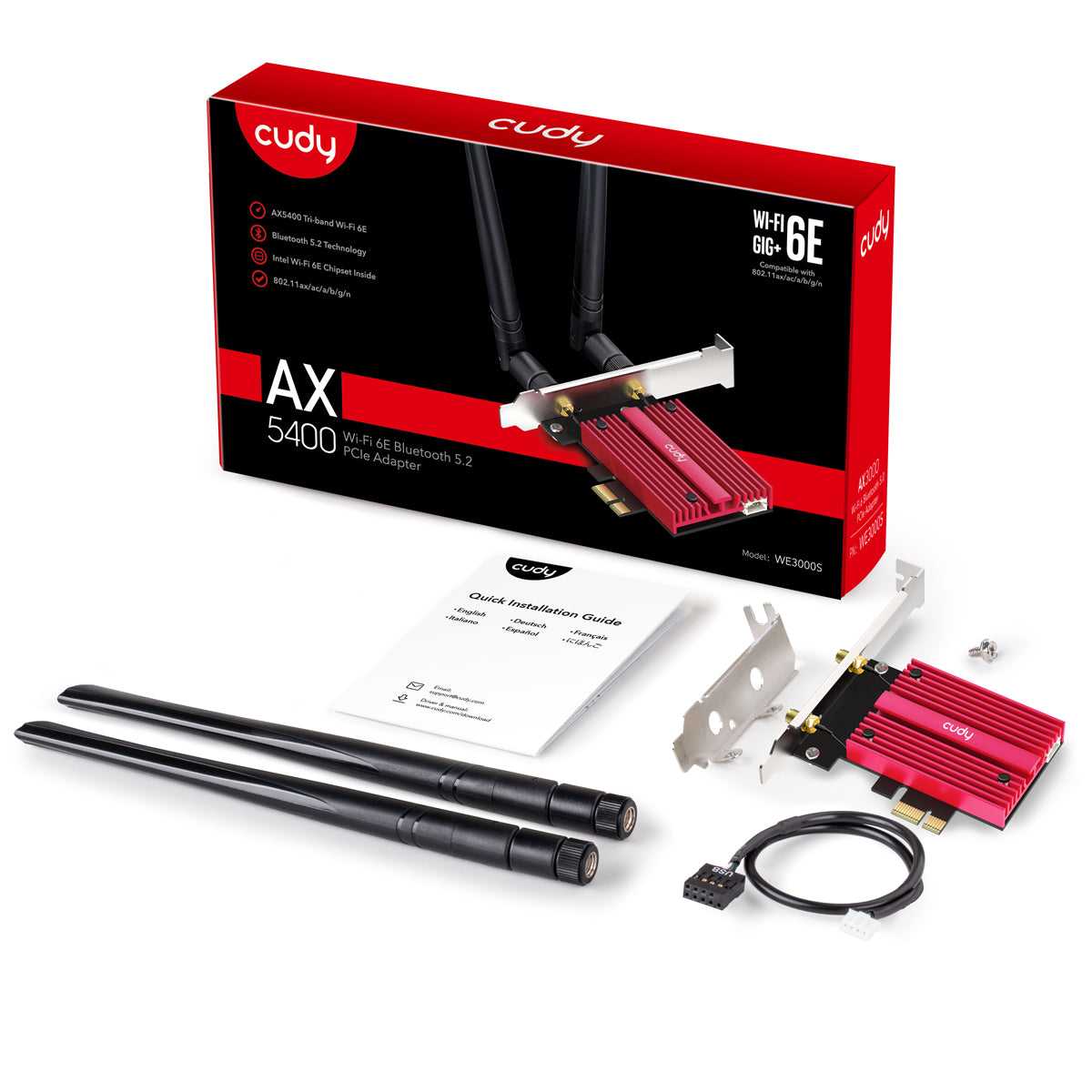 Сетевой PCI-E адаптер CUDY WE3000S фотография 4