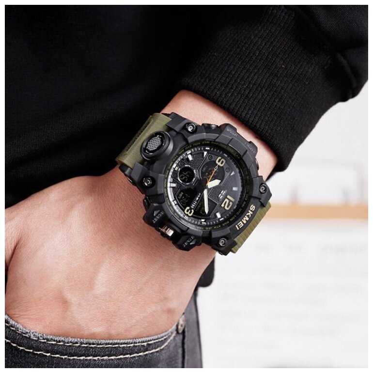 Часы мужские SKMEI 1155B - Army Green фотография 7