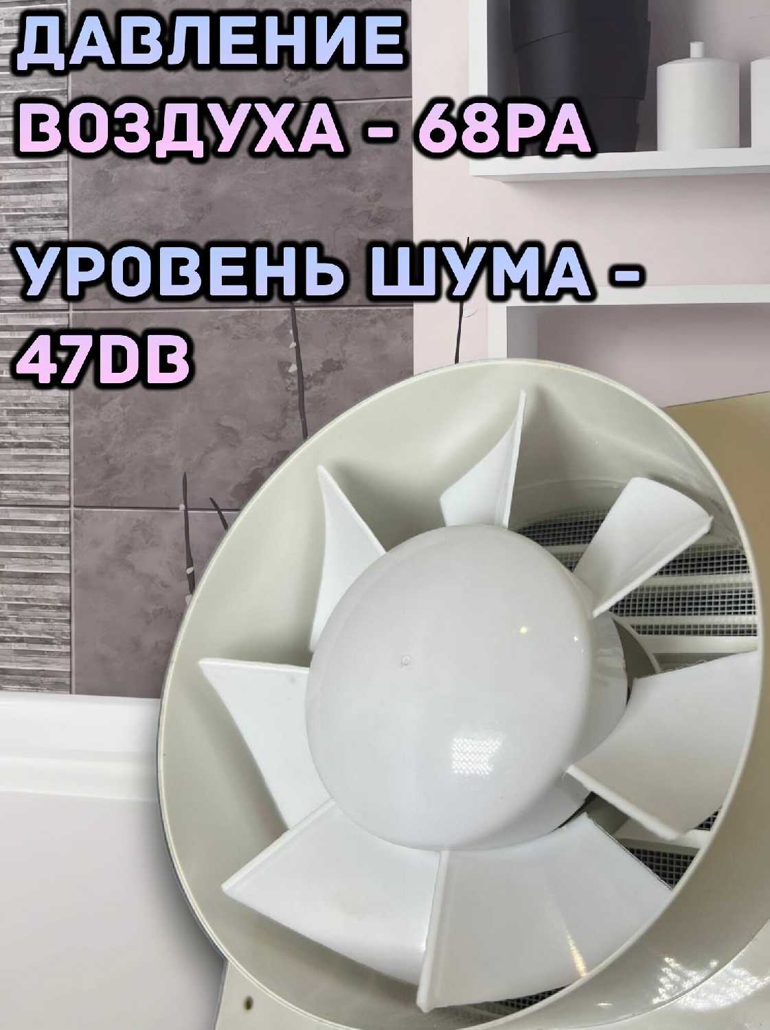 Вентилятор осевой Вентилятор осевой D150 мм (вытяжка в ванную/вытяжка в туалет) фотография 5