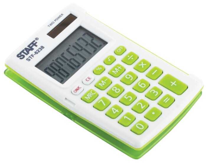 Калькулятор карманный STAFF STF-6238 фотография 2