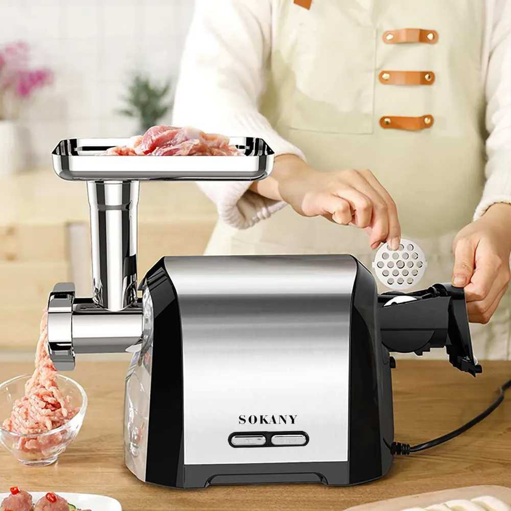 Электрическая профессиональная мясорубка Мясорубка (3200W) фотография 2