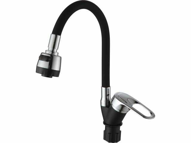 Смеситель для кухни ECONOCE D40-A с гибким изливом (EC0245BL) фотография 1
