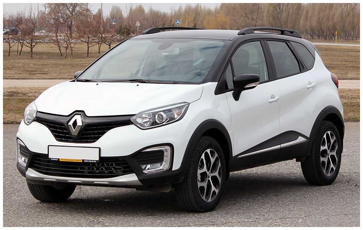 Рейлинги на крышу для Renault Kaptur (Рено Каптюр), черный муар фотография 4
