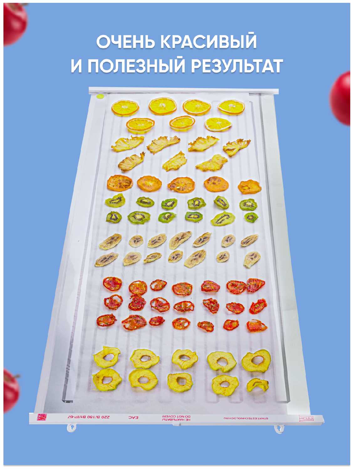 Сушилка для овощей и фруктов инфракрасная фотография 1