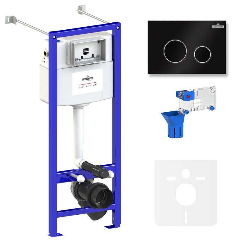 Комплект инсталляции для подвесного унитаза 5 в 1 Lavinia Boho Relfix 38010020 (round) фотография 10