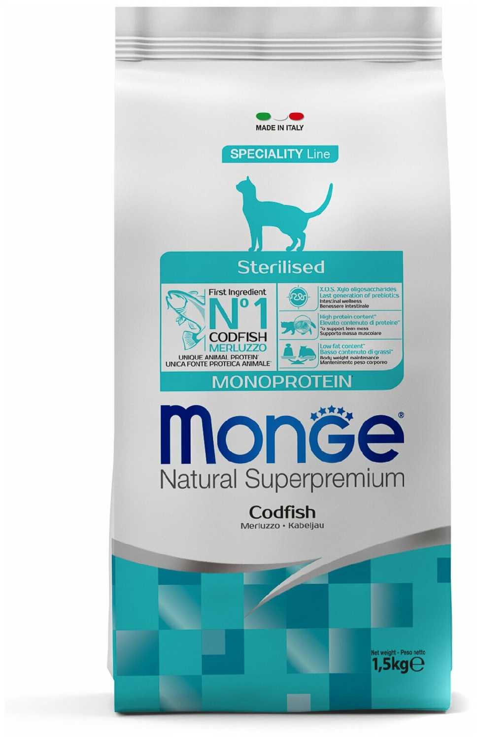 Корм Monge Natural Superpremium Monoprotein (с уткой) фотография 2