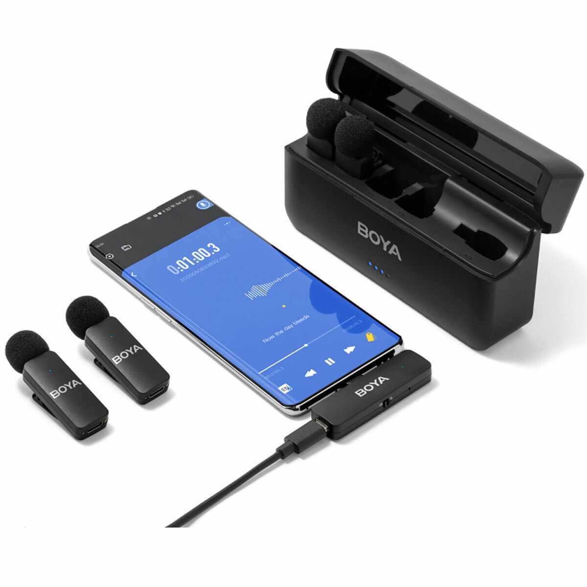 Беспроводная система Boya BY-V4U [2.4 ГГц, 4x TX + RX, USB-C] фотография 6