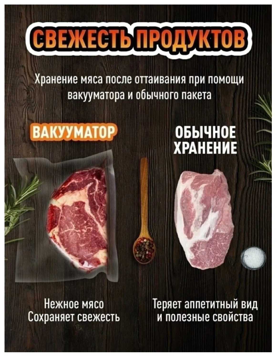 Вакуумный упаковщик Vacuum Sealer Упаковщик для продуктов фотография 6