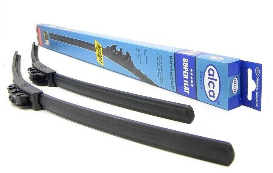 Щетка стеклоочистителя бескаркасная ALCA Super Flat Graphit 23