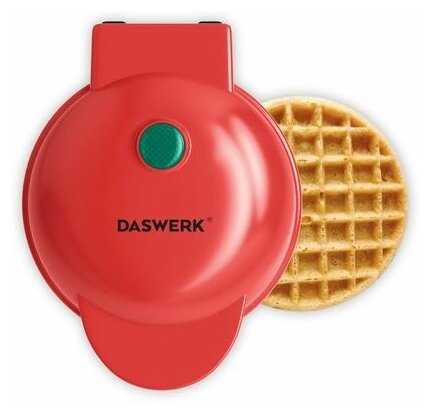 Электровафельница антипригарная для венских бельгийских вафель d12см 350 Вт DASWERK W, 455523 фотография 3