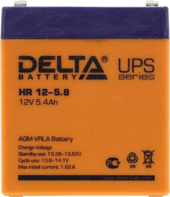 Аккумуляторная батарея DELTA HR 12-5.8 фотография 16