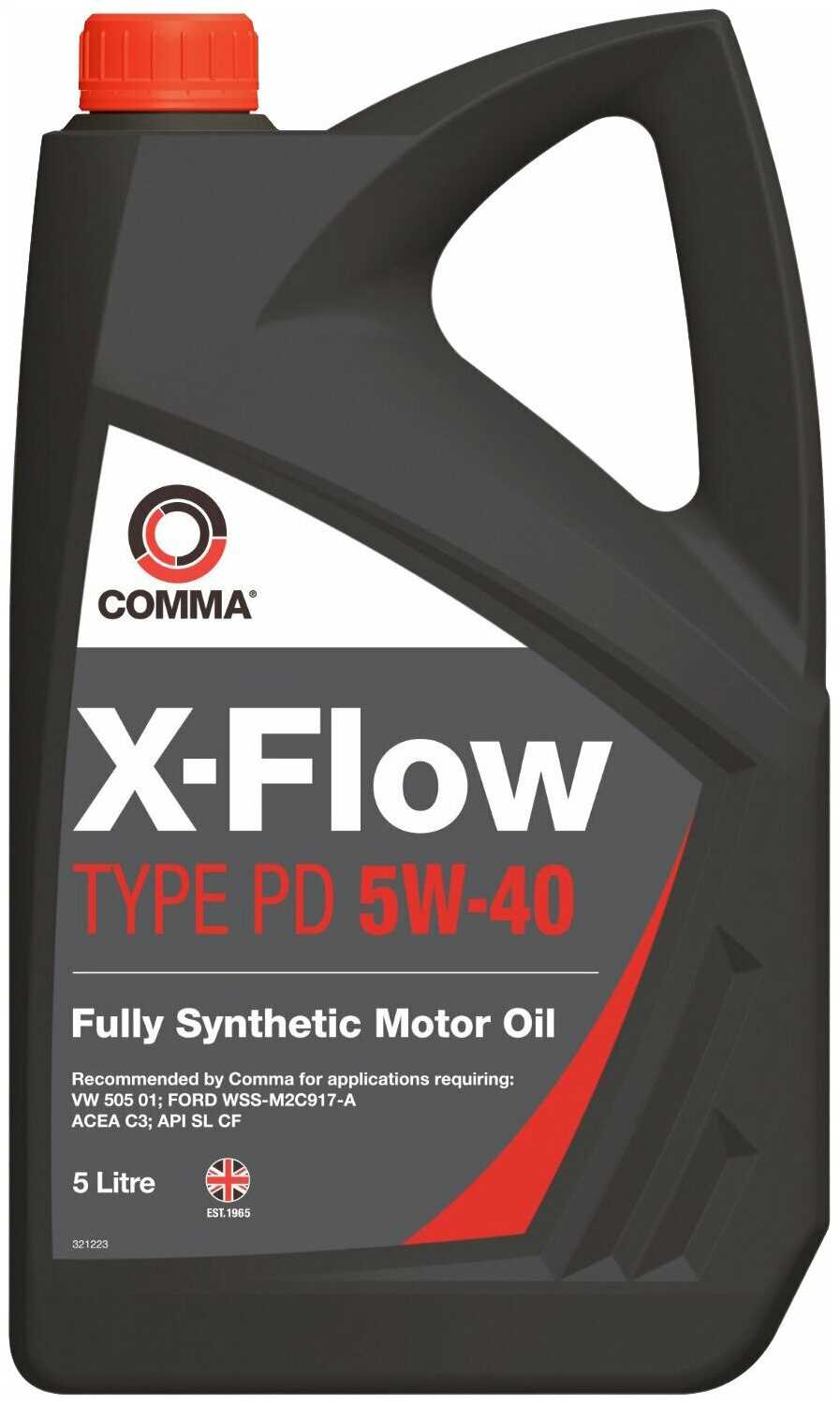 Синтетическое моторное масло Comma X-Flow Type PD 5W-40 фотография 2
