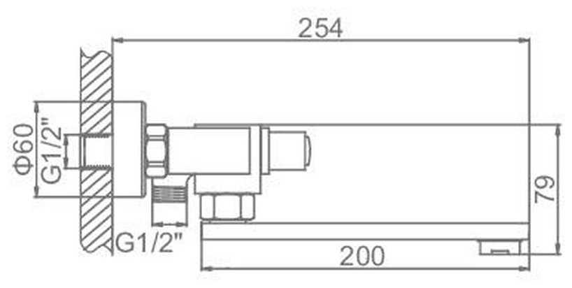 Смеситель LEDEME L3184 для ванны фотография 1