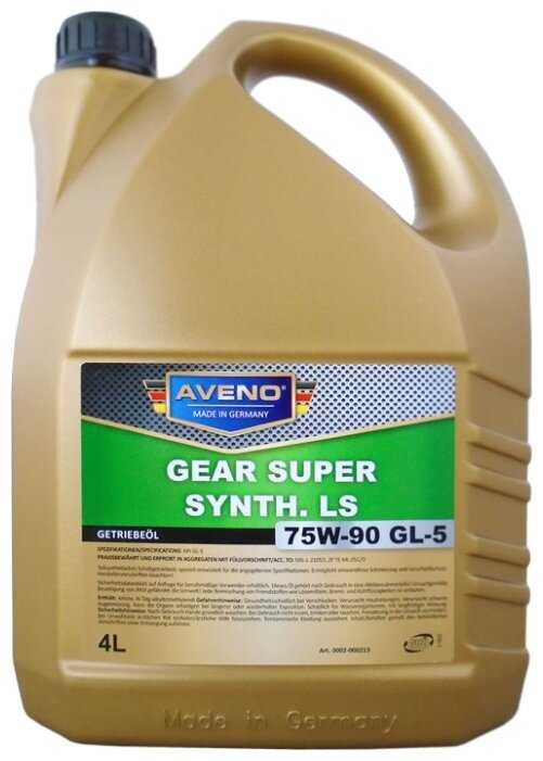 Масло трансмиссионное AVENO Gear Super Synth. SAE 75W-90 GL 4/5 75W-90 фотография 3