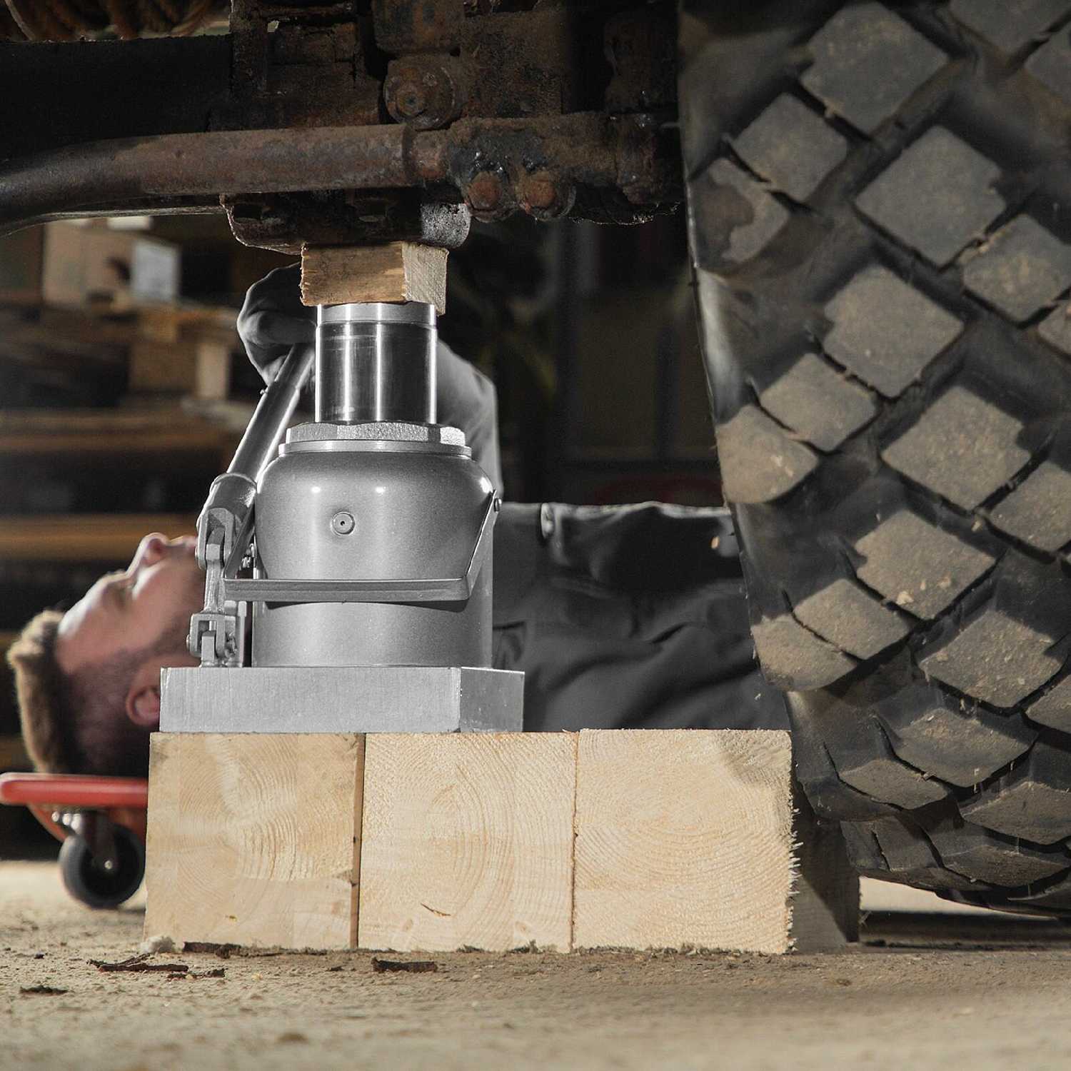 Домкрат бутылочный гидравлический Matrix 50737 фотография 18