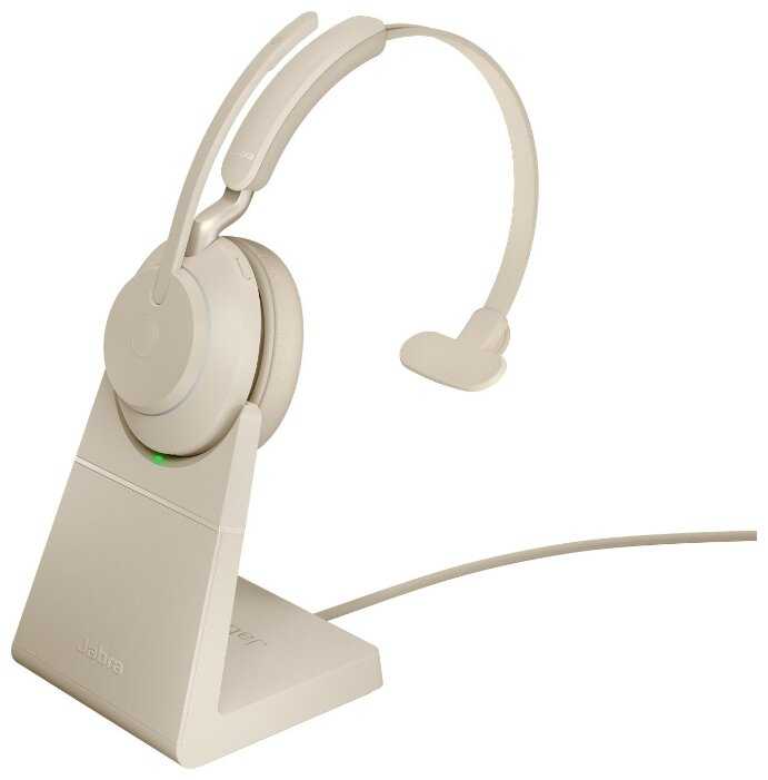 Беспроводная компьютерная гарнитура Jabra Evolve2 65 - USB-C UC Mono with Charging Stand фотография 4
