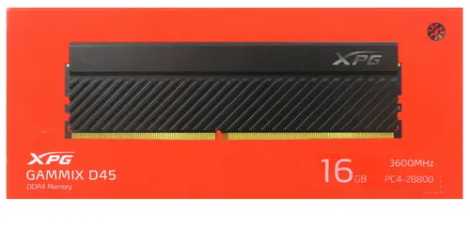 Оперативная память XPG GAMMIX D45 16 ГБ DDR4 DIMM CL18 (AX4U360016G18I-CBKD45) фотография 5