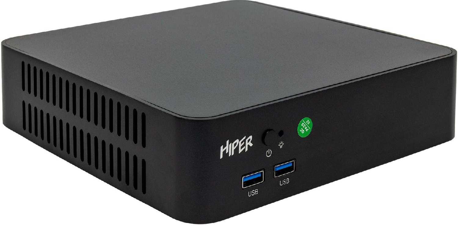 Неттоп Hiper ACTIVEBOX AS8, Intel Core i3 10105, DDR4 8ГБ, SSD 256ГБ (as8-i3105r8s2nsb)