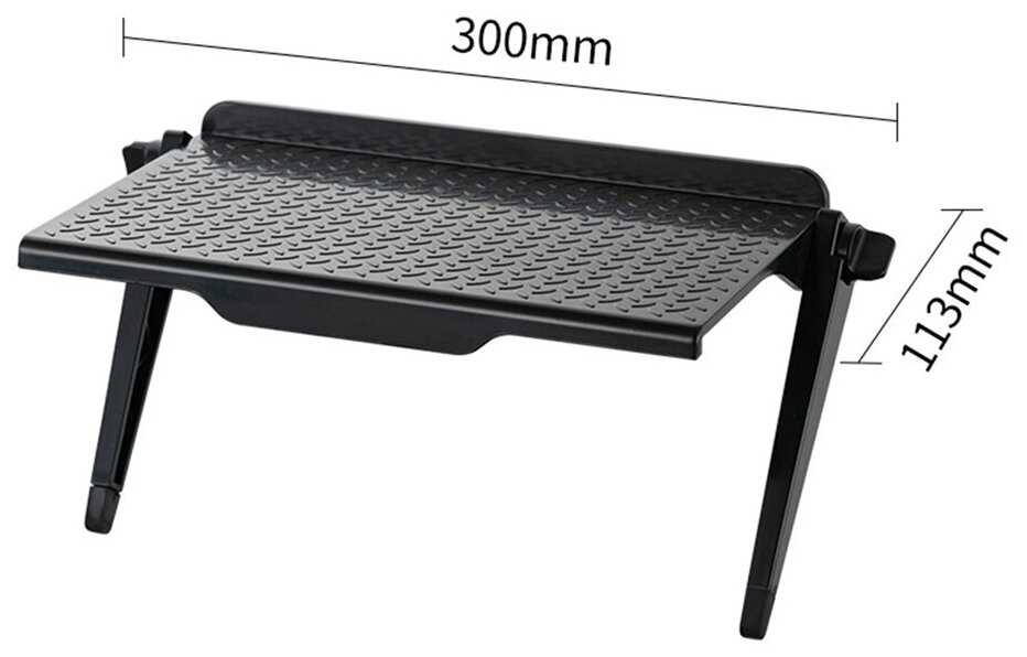 Полка Palmexx универсальная на монитор, 300мм*115мм, пластик фотография 3