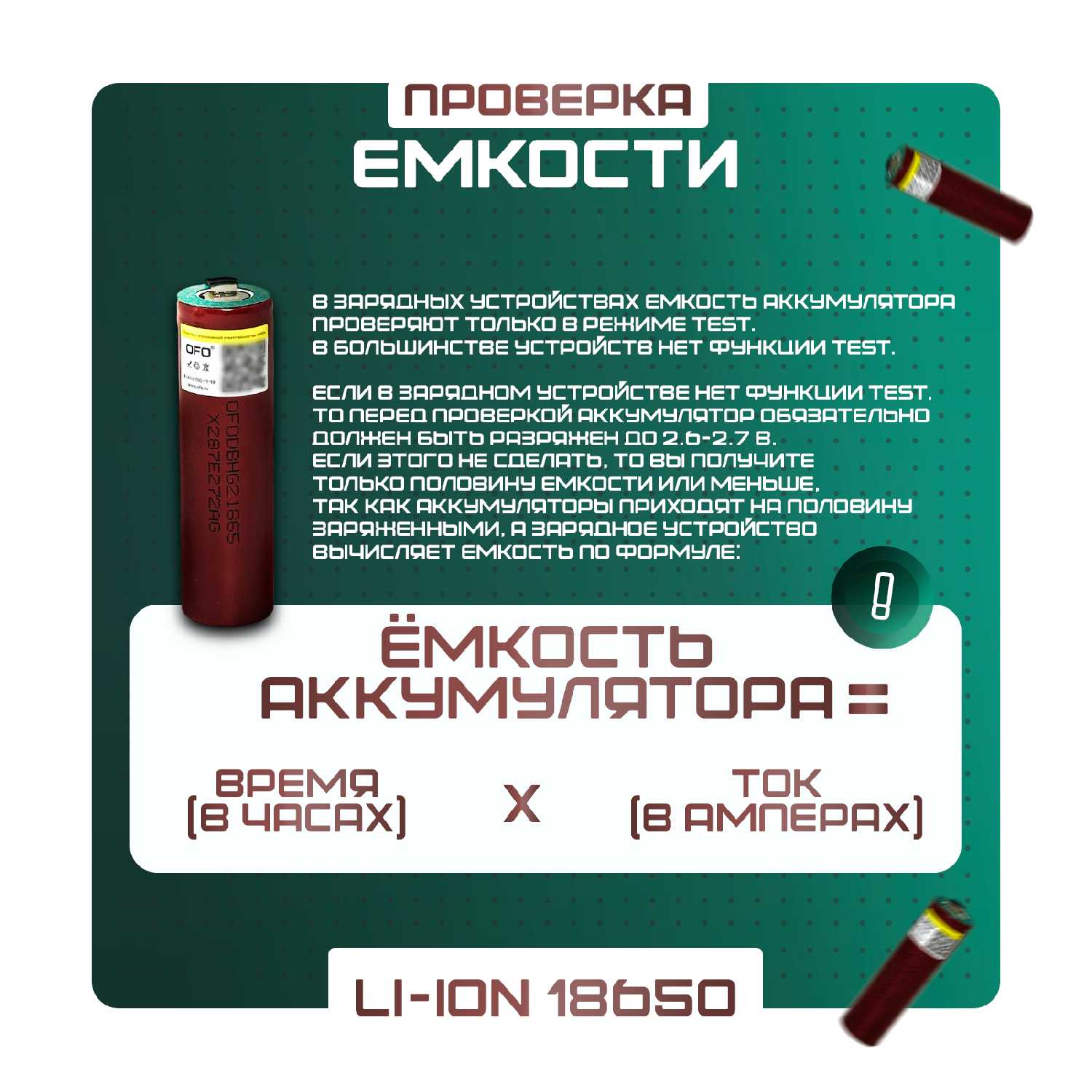 Аккумулятор OFO HG2 (18650) фотография 6