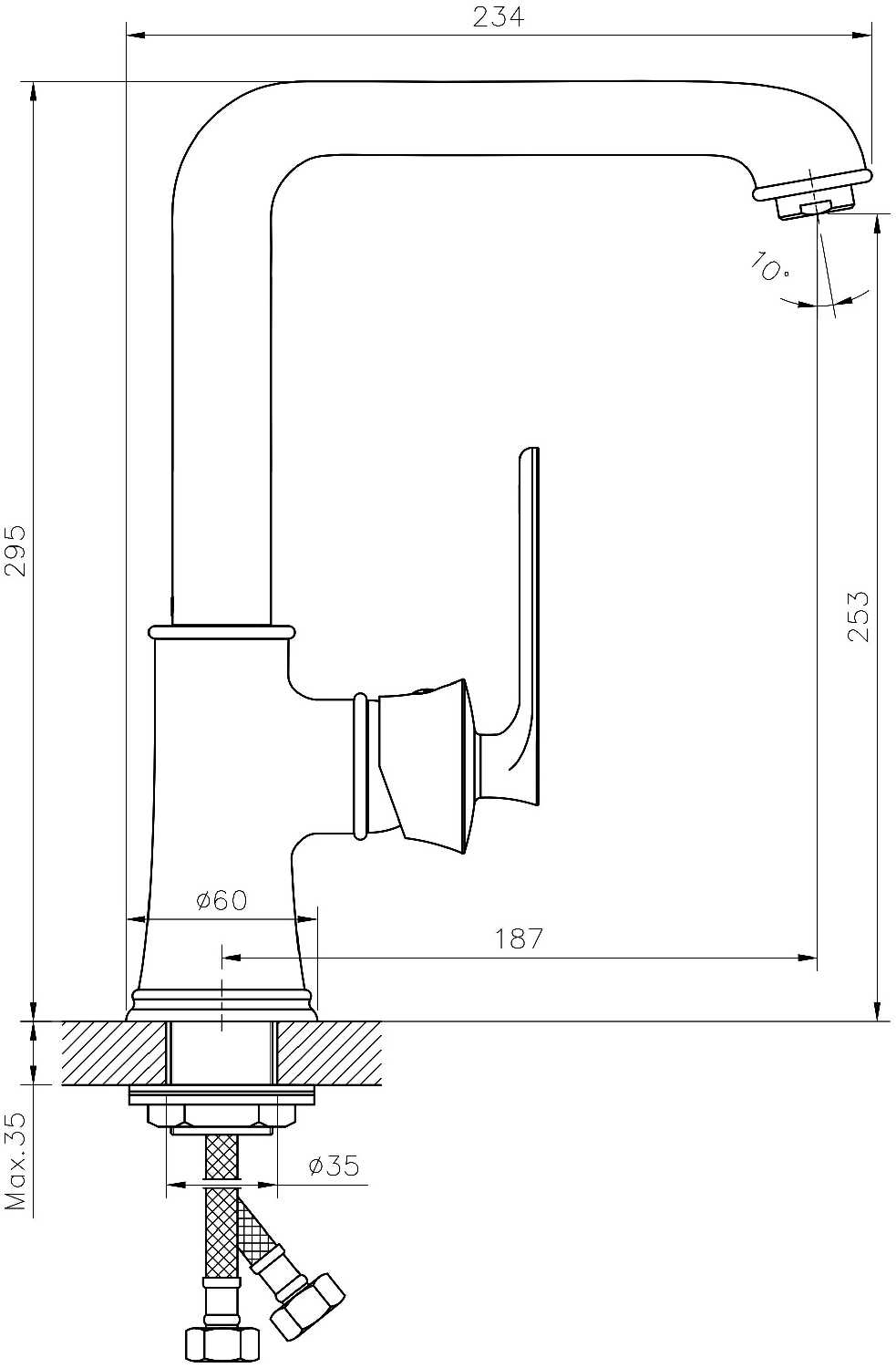 Смеситель Rush FLB0835-28 фотография 5