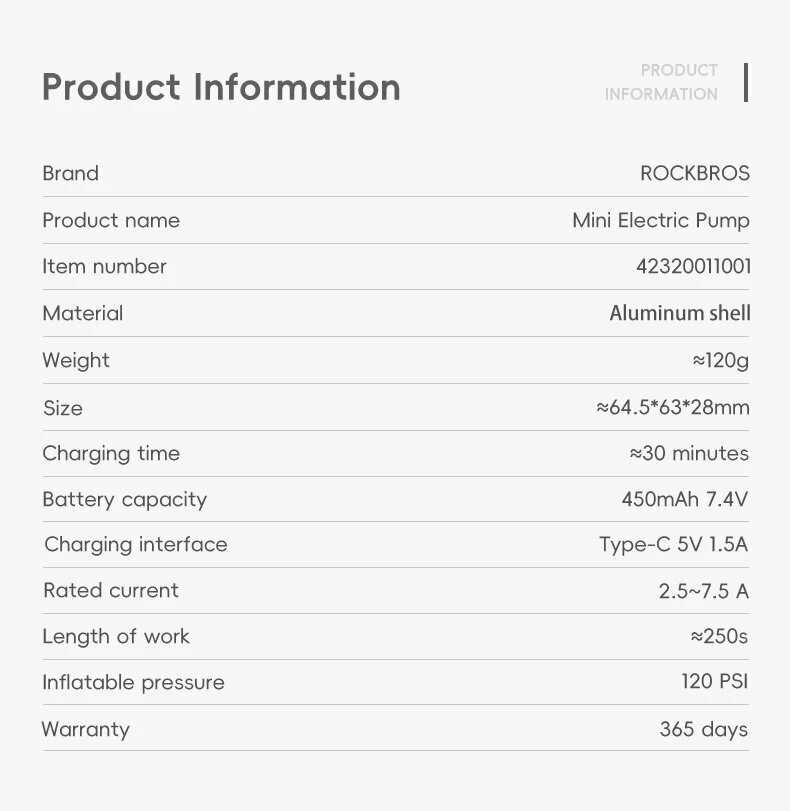 Насос велосипедный ROCKBROS компактный портативный фотография 14